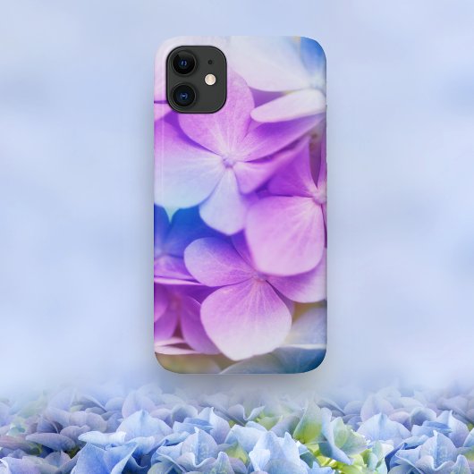 Kleurrijke Paarse Hortensia Case-Mate iPhone Case