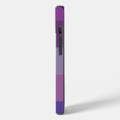 Kleurrijke Paarse Lavendel Abstracte Strepen Naam Case-Mate iPhone Case (Achterkant / Links)
