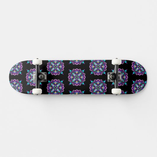  Kleurrijke Paarse Mandala Mystical Persoonlijk Skateboard (Horizontaal)