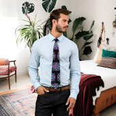  Kleurrijke Paarse Mandala Mystical Stropdas