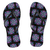  Kleurrijke Paarse Mandala Mystical Teenslippers (Voetbed)