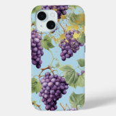Kleurrijke Paarse, pastelblauwe en gouden druivenw Case-Mate iPhone Case (Achterkant)