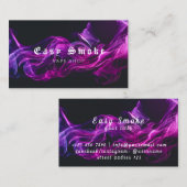 Kleurrijke Paarse Smoke Vape Shop Visitekaartje (Voorkant / Achterkant)