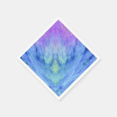 Kleurrijke paarse violet blauwe groene abstracte k servet (Hoek)