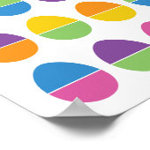 Kleurrijke paasdruk // Game in kleur Poster (Hoek)