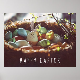 Kleurrijke paaseieren Afbeeldingen Paasdag Poster