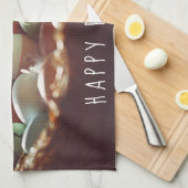 Kleurrijke paaseieren Afbeeldingen Paasdag Theedoek (Quarter Fold)