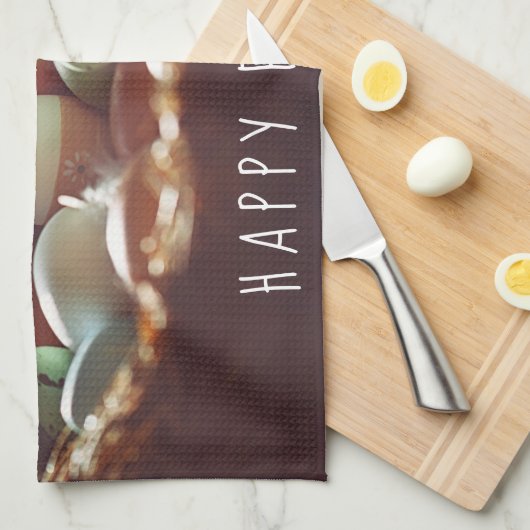 Kleurrijke paaseieren Afbeeldingen Paasdag Theedoek (Quarter Fold)