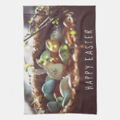 Kleurrijke paaseieren Afbeeldingen Paasdag Theedoek (Verticaal)