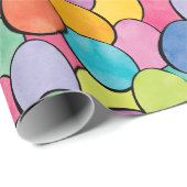 Kleurrijke paaseieren cadeaupapier (Rol Hoek)