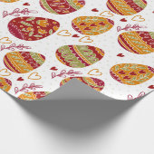 Kleurrijke paaseieren cadeaupapier (Hoek)