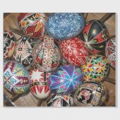 Kleurrijke paaseieren cadeaupapier (Vlak)