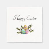 Kleurrijke paaseieren Elegant botanisch Servet (Voorkant)