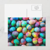 Kleurrijke paaseieren feestdagenkaart (Voorkant / Achterkant)