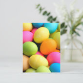 Kleurrijke paaseieren feestdagenkaart (Staand voorkant)