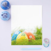 Kleurrijke paaseieren flyer (Enkel)