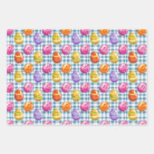 Kleurrijke paaseieren inpakpapier vel (Voorkant)