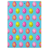 Kleurrijke Paaseieren op de Achtergrond van de Sti Klembord (Achterkant)