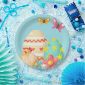 Kleurrijke paaseieren papieren bordje (Feest)