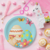 Kleurrijke paaseieren papieren bordje (Feest)