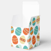 Kleurrijke Paaseieren Patroon Mid Century Modern Bedankdoosjes (Geopend)