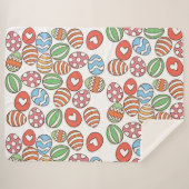 Kleurrijke paaseieren sherpa deken (Voorkant (horizontaal))