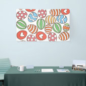 Kleurrijke paaseieren spandoek (Beurs)