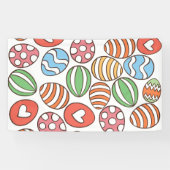 Kleurrijke paaseieren spandoek (Horizontaal)