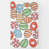 Kleurrijke paaseieren spandoek (Verticaal)