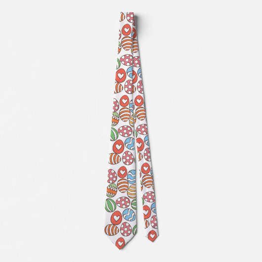 Kleurrijke paaseieren stropdas (Voorkant)
