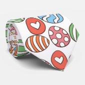 Kleurrijke paaseieren stropdas (Opgerold)