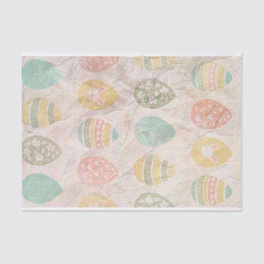  Kleurrijke Paaseieren Tissuepapier (Voorkant)