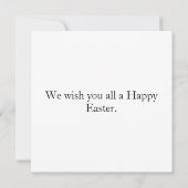 Kleurrijke Paaseieren & Tulpenbloemen Kaart (Achterkant)