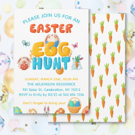 Kleurrijke Paaseierenjacht  Kaart