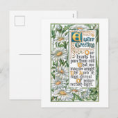 Kleurrijke  paasgroet met Daisies Feestdagenkaart (Voorkant / Achterkant)