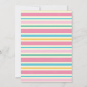 Kleurrijke Paashaas Easter Egg Hunt Party Kaart (Achterkant)