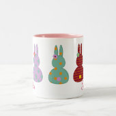 Kleurrijke paashaas met naam Mok (Center)