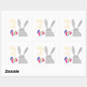 Kleurrijke Paashaas Sticker (Vel)