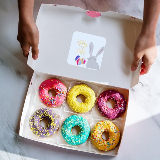 Kleurrijke Paashaas Sticker