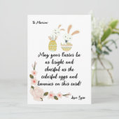 , kleurrijke paasKaart - Helder en kaars Aankondiging (Staand voorkant)