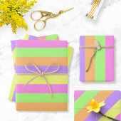 Kleurrijke Paasstrepen Inpakpapier Vel