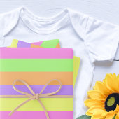 Kleurrijke Paasstrepen Inpakpapier Vel