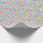 Kleurrijke Pacifier Vierkantjes voor Baby shower Cadeaupapier (Hoek)