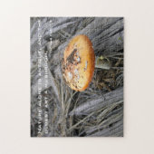 Kleurrijke paddenstoel doorheen legpuzzel (Verticaal)