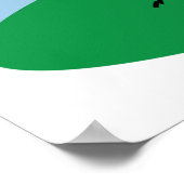Kleurrijke Paddenstoel Paddenstoelentuin Poster (Hoek)
