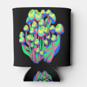 Kleurrijke paddenstoelen blikjeskoeler (Achterkant)