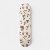 Kleurrijke paddenstoelen Doodle Patroon Persoonlijk Skateboard (Voorkant)