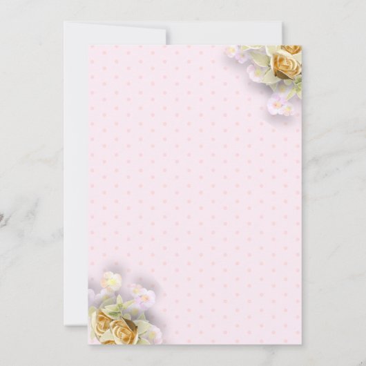 Kleurrijke Paddenstoelen Gouden Rozen Polka Dots Kaart (Achterkant)