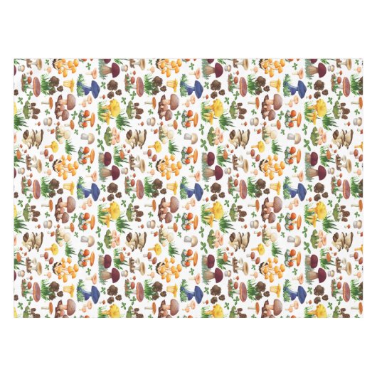 Kleurrijke paddenstoelen Illustratie Tafelkleed (Voorkant (Horizontaal))