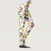 Kleurrijke paddenstoelen leggings (Rechts)